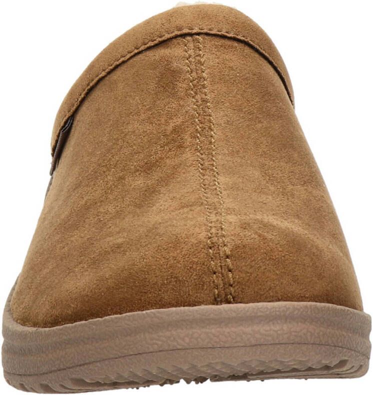 Skechers pantoffels cognac