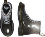 Dr. Martens 1460 Glitter J Kleuter Tiener lak veterboots zwart zilver - Thumbnail 9