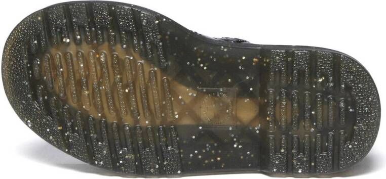 Dr. Martens 1460 Glitter T Peuter lak veterboots zwart zilver