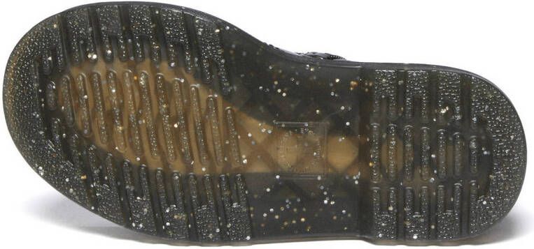 Dr. Martens 1460 Glitter T lak veterboots zwart zilver