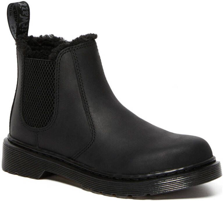 Dr. Martens 2976 Leonore Mono gevoerde leren enkelboots zwart