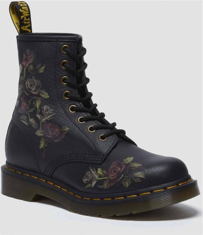 Dr. Martens leren veterboots zwart