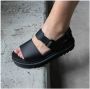 Dr. Martens Voss leren plateau sandalen zwart - Thumbnail 2