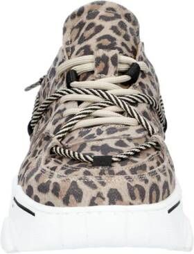 DWRS Jupiter leopard suède sneakers beige