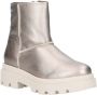 DWRS Oslo chunky leren enkelboots taupe metallic - Thumbnail 2