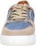 DWRS Rugby denim leren sneakers beige wit denim - Thumbnail 2