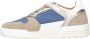 DWRS Rugby denim leren sneakers beige wit denim - Thumbnail 3