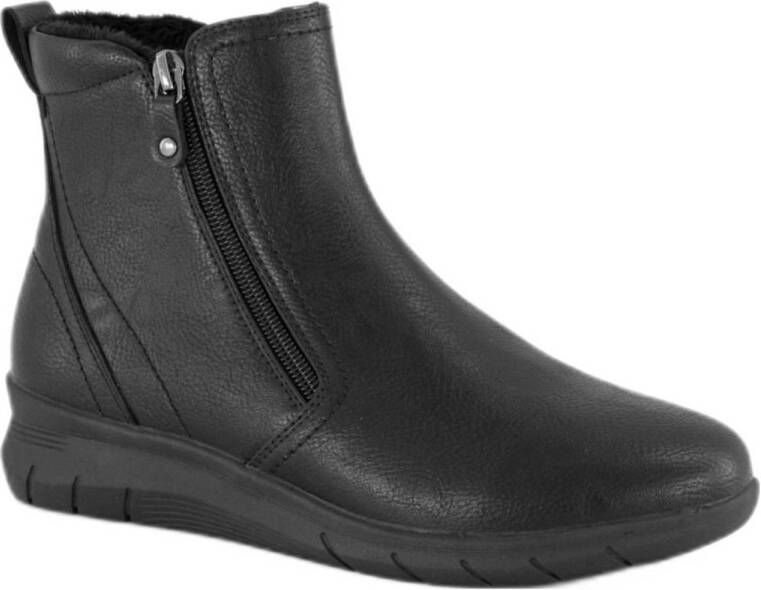 Easy Street comfort gevoerde enkelboots zwart