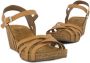 Easy Street Bruine leren sandalette - Thumbnail 2