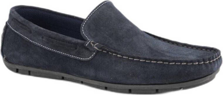 Easy Street suède mocassins donkerblauw