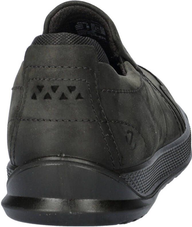 Ecco Byway nubuck instappers zwart