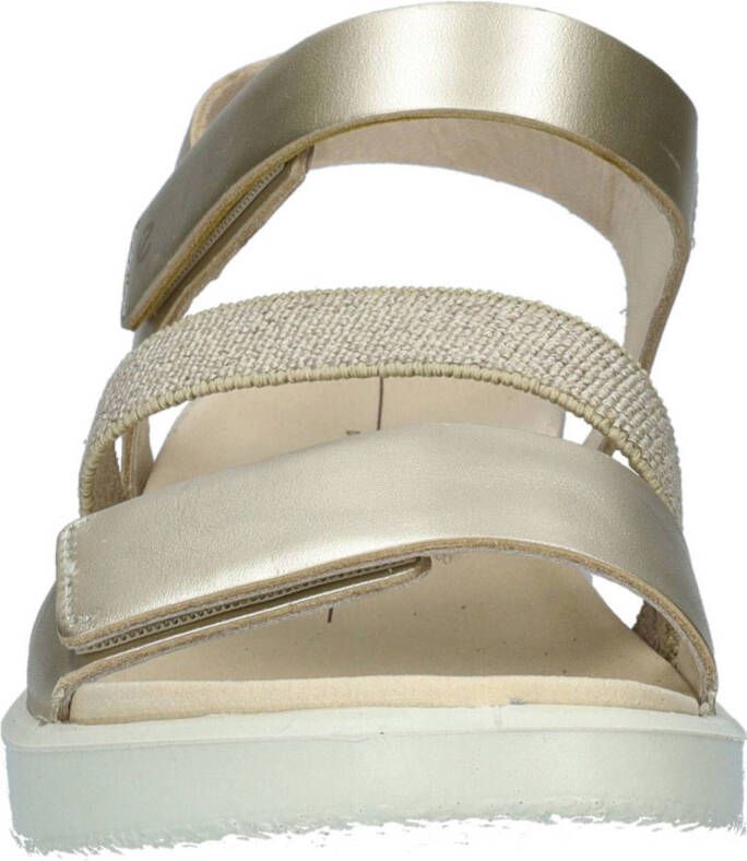 Ecco Flowt W leren sandalen goud