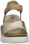 Ecco Flowt Wedge leren sandalen goud - Thumbnail 3