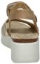 Ecco Flowt Wedge leren sandalen goud - Thumbnail 4