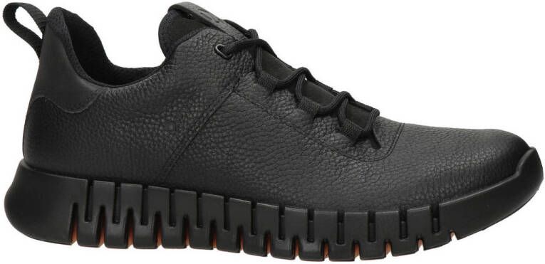 Ecco Gruuv leren sneakers zwart