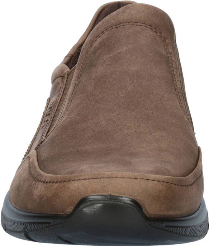 Ecco Irving nubuck instappers bruin