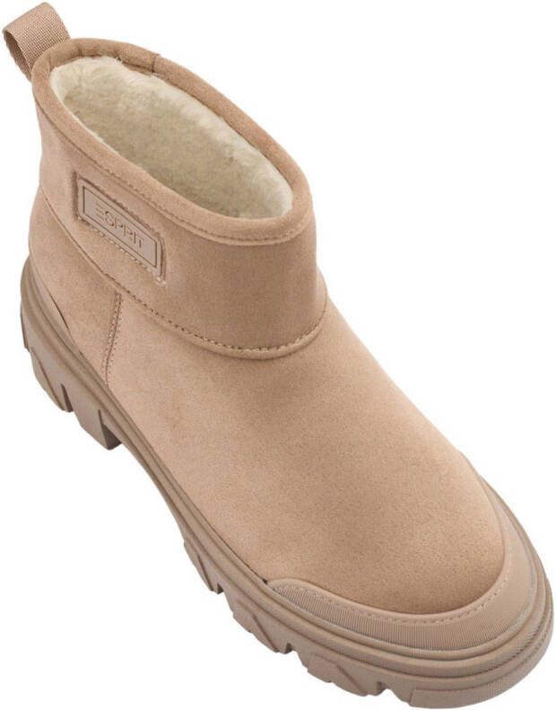 ESPRIT chunky enkelboots beige