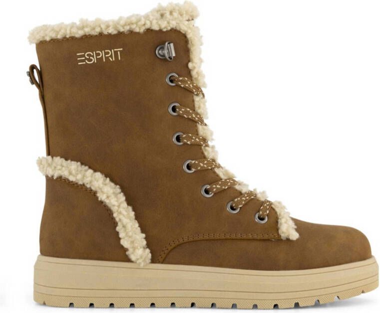 ESPRIT gevoerde veterboots cognac