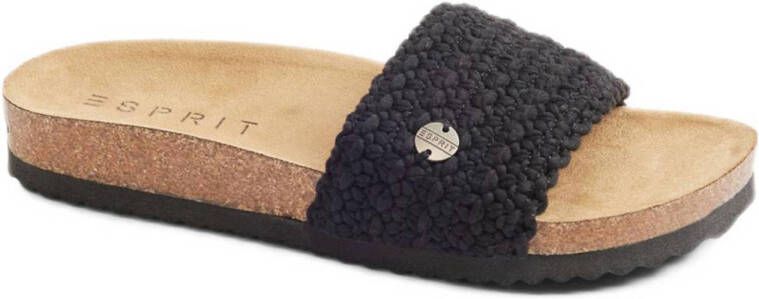 ESPRIT slippers zwart