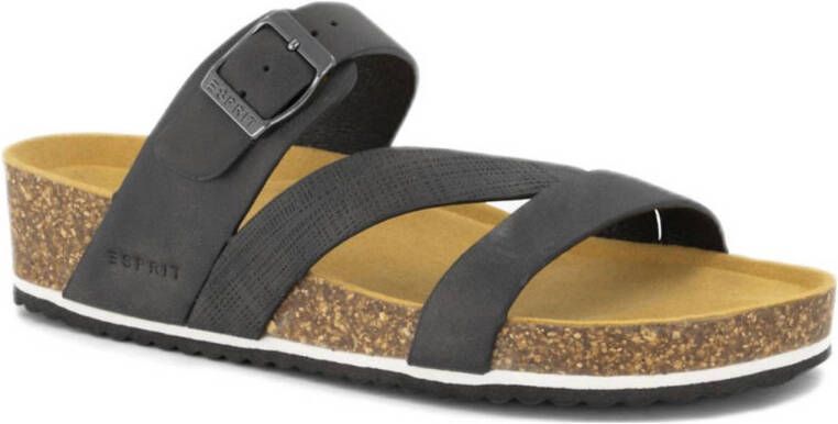 ESPRIT slippers zwart