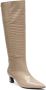 Fabienne Chapot Strega Boot lakleren hoge laarzen met crocoprint beige - Thumbnail 3