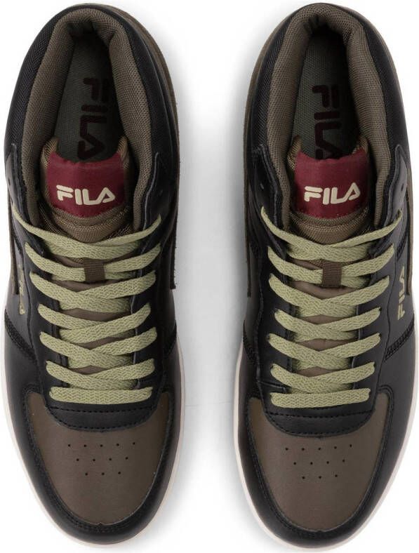 Fila Noclaf Mid Sneakers zwart Imitatieleer