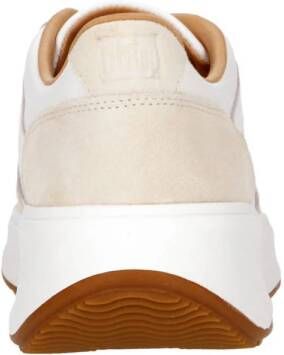 FitFlop TM chunky leren sneakers wit beige