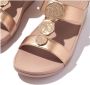 FitFlop TM Halo Bead-Circle MetallicH-Bar leren slippers roségoud - Thumbnail 4