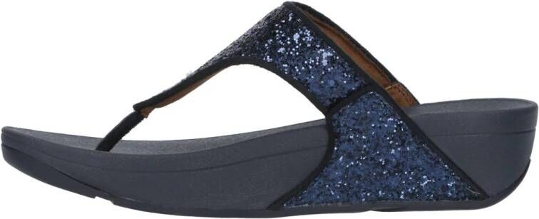 FitFlop TM Lulu Glitter Toe-Thongs teenslippers donkerblauw