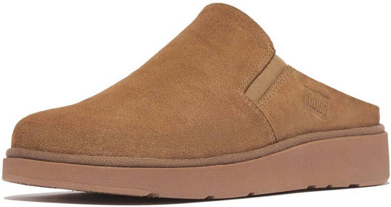 FitFlop TM suède pantoffels camel