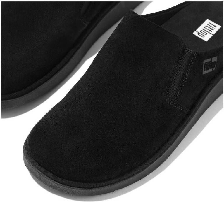 FitFlop TM suède pantoffels zwart