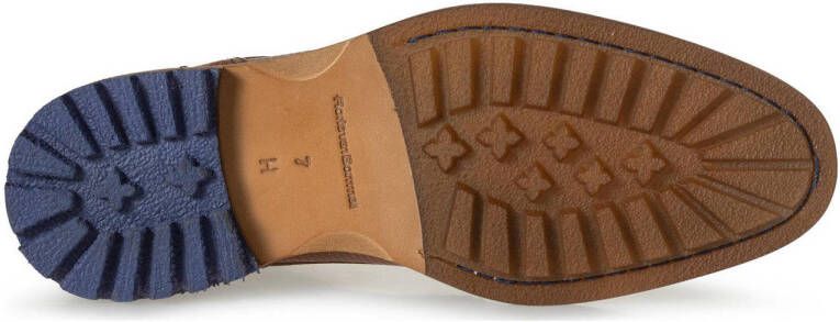 Floris van Bommel Crepi 03.29 leren veterschoenen cognac