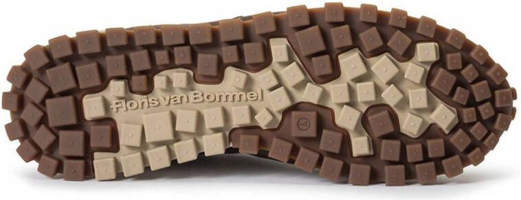 Floris van Bommel De Grommer 05.05 nubuck sneakers donkerbruin