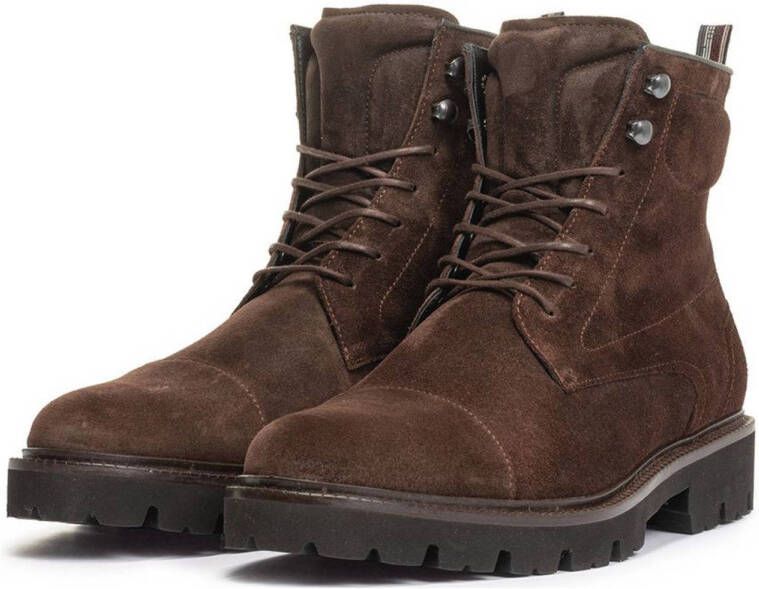 Floris van Bommel De Ribber 02.01 suède veterboots bruin