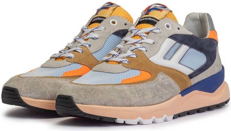 Floris van Bommel De Treener 01.10 suède sneakers oranje