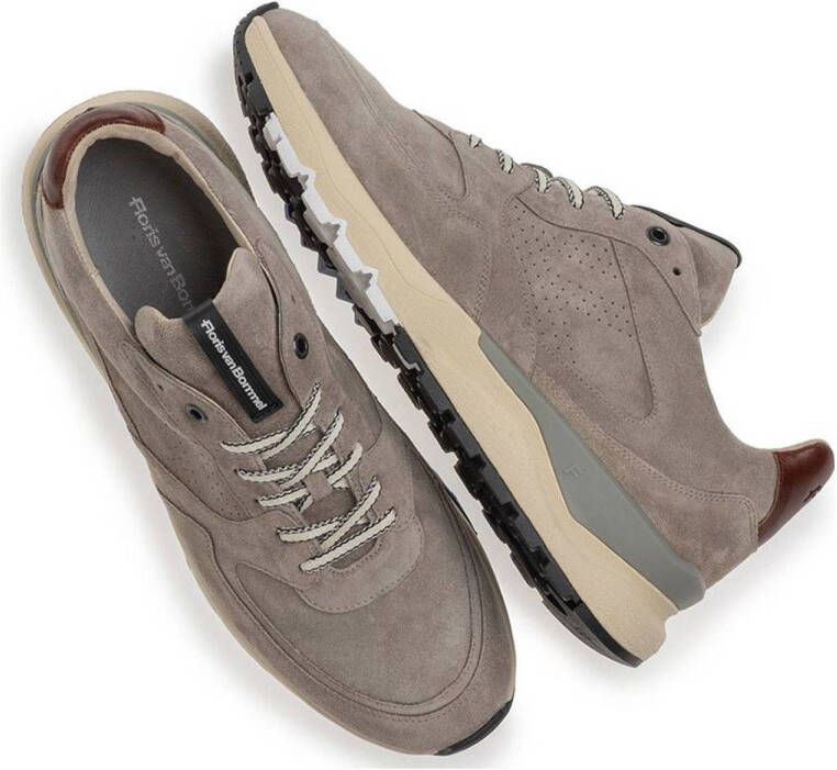 Floris van Bommel De Treener 02.00 suède sneakers taupe