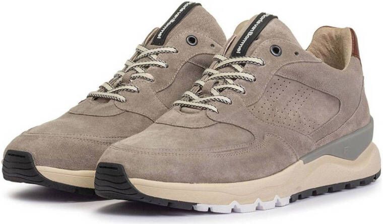 Floris van Bommel De Treener 02.00 suède sneakers taupe