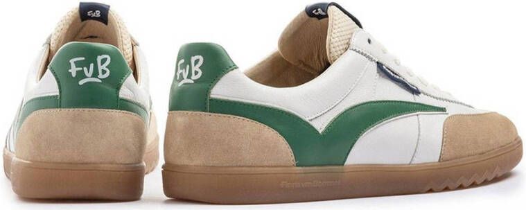 Floris van Bommel De Zaler 01.12 leren sneakers wit groen