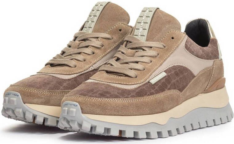 Floris van Bommel Grommi 01.01 suède sneakers taupe