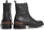 Floris van Bommel SFW-50028-10-07 Volwassenen VeterlaarzenHoge sneakersDames veterschoenenHalf-hoge schoenen Zwart - Thumbnail 6