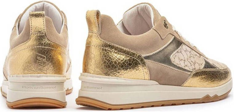 Floris van Bommel Mari 03.02 leren sneakers goud