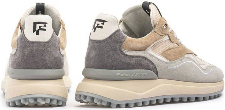 Floris van Bommel Noppi 18.38 suède sneakers beige grijs