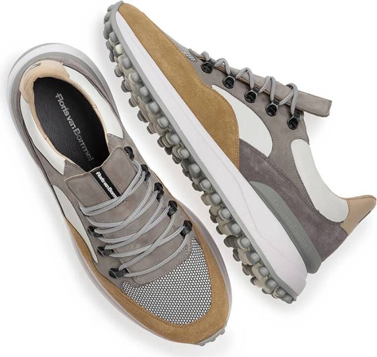 Floris van Bommel Noppi 32.01 suède sneakers taupe