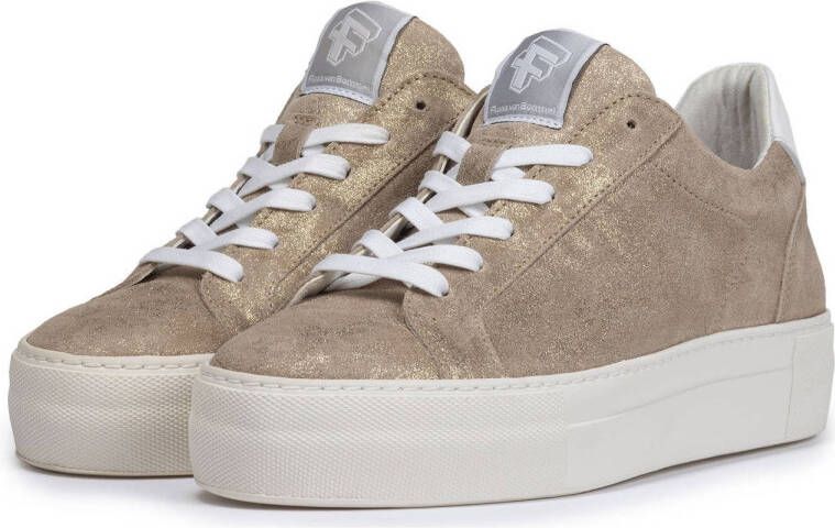 Floris van Bommel Vinni 05.40 suède sneakers goud