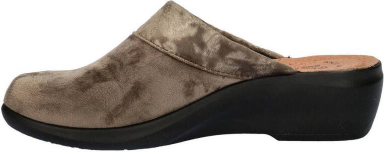 Fly Flot pantoffels taupe