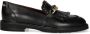 Fred de la Bretoniere Paris Leya Loafers Zwart Leer Black Dames - Thumbnail 9