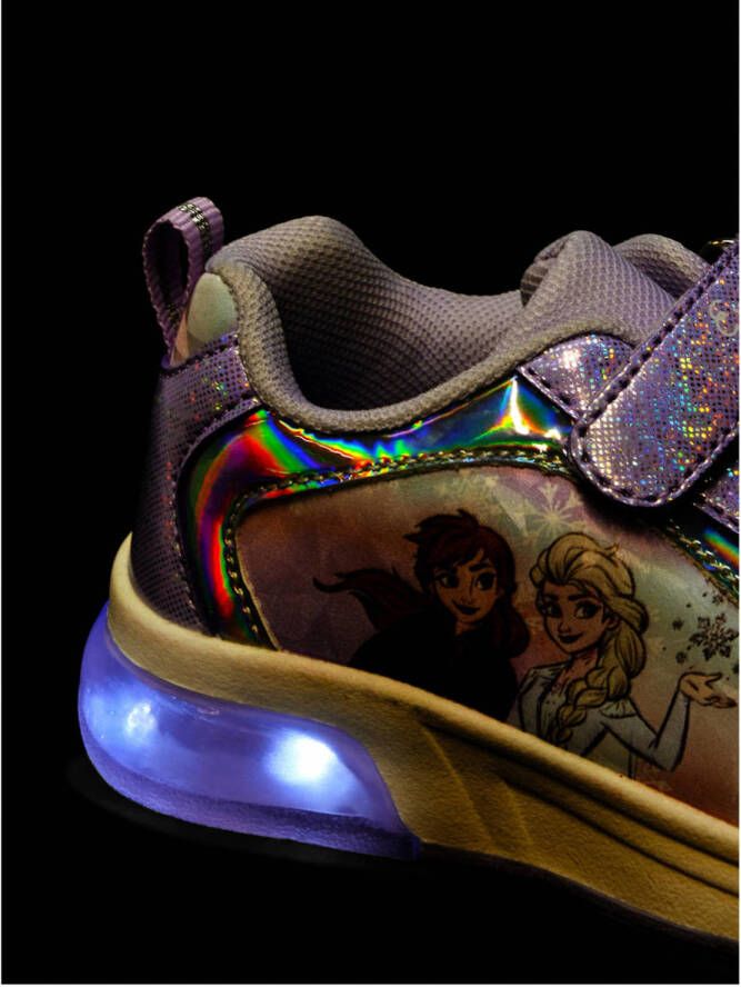 Frozen sneakers met lichtjes lila