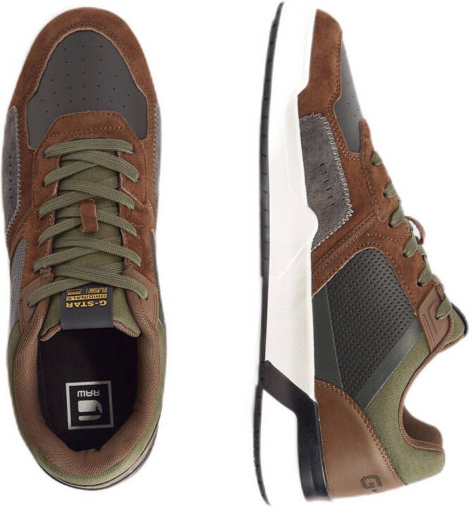 G-STAR Carrick sneakers bruin zwart groen