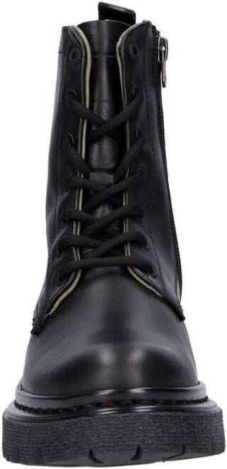 G-STAR Kafey Biker High W leren veterboots zwart