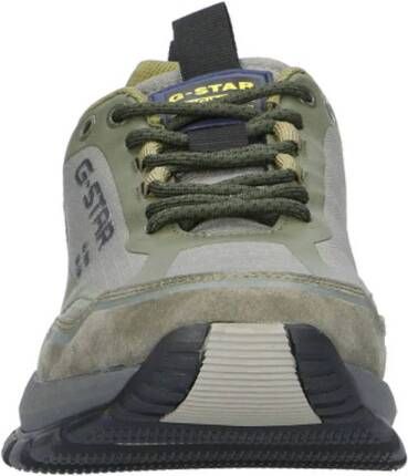 G-STAR Rackam Runner suède sneakers grijs olijfgroen